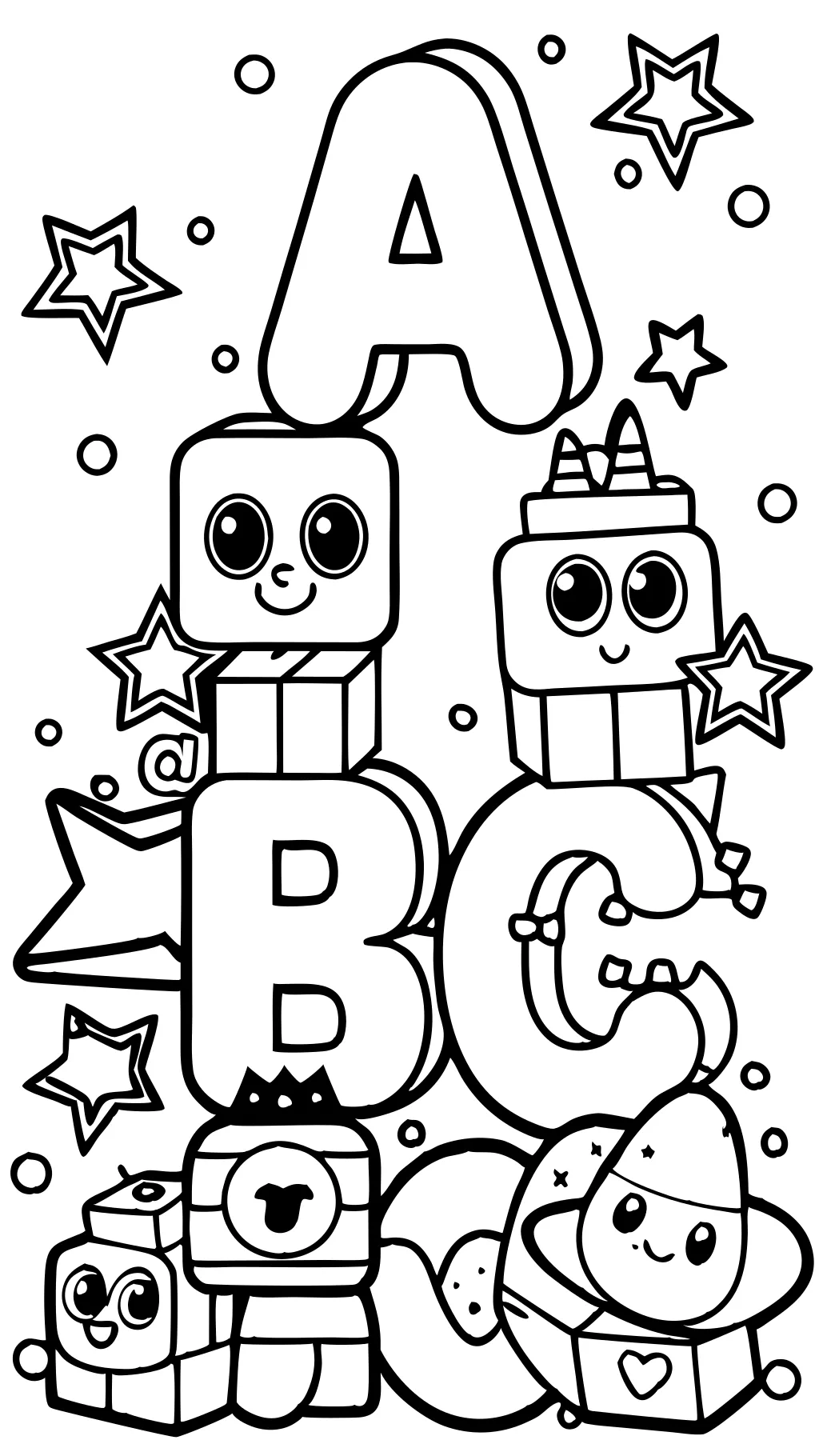 coloriages alphablocks